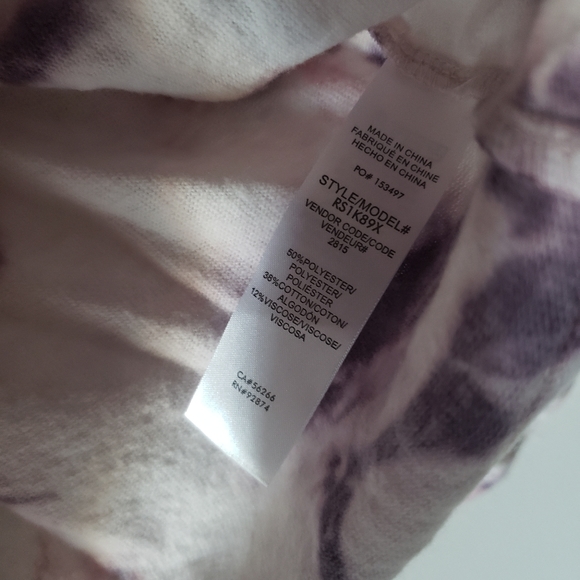 Splendid Tie Dye Brushed Jersey Pullover Top Light Sweater Colorful - Picture 8 of 9